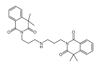 2-[3-[3-(4,4-dimethyl-1,3-dioxoisoquinolin-2-yl)propylamino]propyl]-4,4-dimethylisoquinoline-1,3-dione结构式