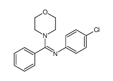 N-(4-chlorophenyl)-1-morpholin-4-yl-1-phenylmethanimine Structure