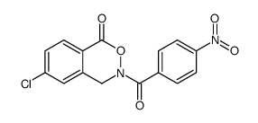 6-chloro-3-(4-nitrobenzoyl)-4H-2,3-benzoxazin-1-one Structure