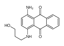 1-amino-4-(3-hydroxypropylamino)anthracene-9,10-dione Structure