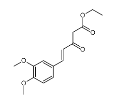 ethyl 5-(3,4-dimethoxyphenyl)-3-oxopent-4-enoate Structure