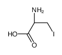 (2R)-2-amino-3-iodopropanoic acid结构式