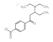 1-Pentanone,3-(diethylamino)-1-(4-nitrophenyl)-, hydrochloride (1:1) Structure