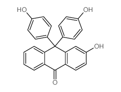 9(10H)-Anthracenone,3-hydroxy-10,10-bis(4-hydroxyphenyl)- structure