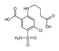 2-(3-carboxypropylamino)-4-chloro-5-sulfamoylbenzoic acid结构式