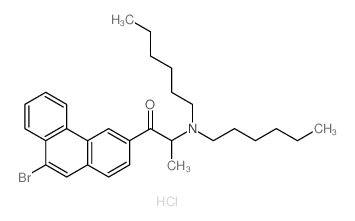 1-(9-bromophenanthren-3-yl)-2-(dihexylamino)propan-1-one结构式