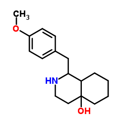 1-(4-METHOXY-BENZYL)-OCTAHYDRO-ISOQUINOLIN-4A-OL结构式