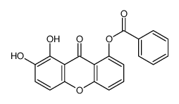 (7,8-dihydroxy-9-oxoxanthen-1-yl) benzoate结构式