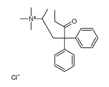 trimethyl-(5-oxo-4,4-diphenylheptan-2-yl)azanium,chloride结构式