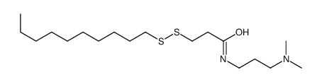 3-(decyldisulfanyl)-N-[3-(dimethylamino)propyl]propanamide Structure