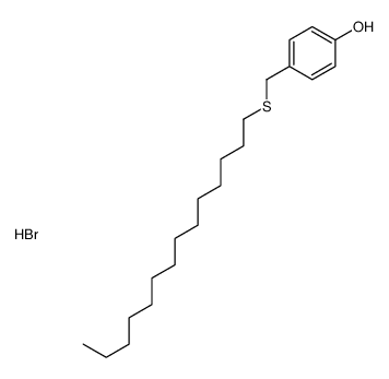 (4-hydroxyphenyl)methyl-tetradecylsulfanium,bromide结构式