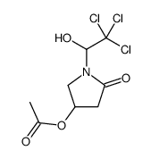 [5-oxo-1-(2,2,2-trichloro-1-hydroxyethyl)pyrrolidin-3-yl] acetate Structure