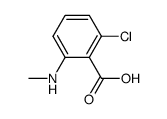 2-chloro-6-methylamino-benzoic acid structure