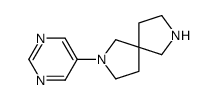 2-pyrimidin-5-yl-2,7-diazaspiro[4.4]nonane结构式