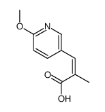 3-(6-methoxypyridin-3-yl)-2-methylprop-2-enoic acid Structure