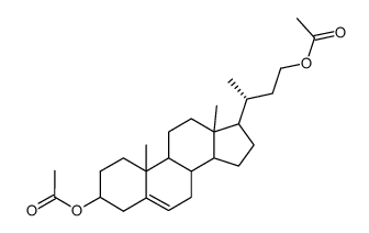 3,23-diacetoxy-24-nor-5-cholene结构式