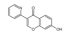 7-hydroxy-3-pyridin-2-ylchromen-4-one结构式