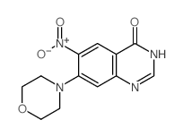 4(3H)-Quinazolinone,7-(4-morpholinyl)-6-nitro- Structure