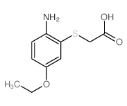 Acetic acid,2-[(2-amino-5-ethoxyphenyl)thio]-结构式