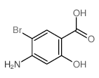 Benzoic acid,4-amino-5-bromo-2-hydroxy- structure