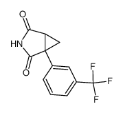 1-(m-Trifluormethylphenyl)-1,2-cyclopropandicarboximid Structure