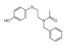 N-benzyl-N-[2-(4-hydroxyphenyl)sulfanylethyl]acetamide Structure