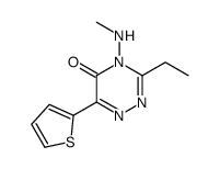 3-ethyl-4-(methylamino)-6-thiophen-2-yl-1,2,4-triazin-5-one Structure