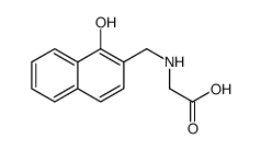 2-[(1-hydroxynaphthalen-2-yl)methylamino]acetic acid Structure