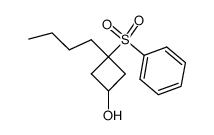 3-butyl-3-(phenylsulfonyl)cyclobutanol结构式