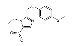 1-ethyl-2-[(4-methylsulfanylphenoxy)methyl]-5-nitroimidazole结构式