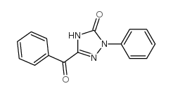 5-Benzoyl-1,2-dihydro-2-phenyl-3H-1,2,4-triazol-3-one结构式