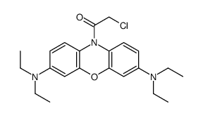 1-[3,7-bis(diethylamino)phenoxazin-10-yl]-2-chloroethanone结构式