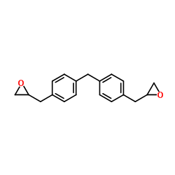 bis(4-(oxiran-2-ylmethyl)phenyl)methane结构式