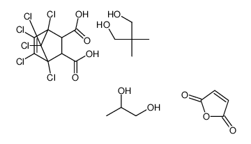 2,2-dimethylpropane-1,3-diol,furan-2,5-dione,1,2,3,4,7,7-hexachlorobicyclo[2.2.1]hept-2-ene-5,6-dicarboxylic acid,propane-1,2-diol Structure
