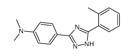 N,N-dimethyl-4-[5-(2-methylphenyl)-1H-1,2,4-triazol-3-yl]aniline结构式
