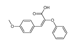 4-methoxy-α-phenoxy-cinnamic acid Structure