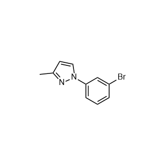 1-(3-Bromophenyl)-3-methyl-1H-pyrazole Structure