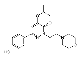 2-(2-morpholin-4-ylethyl)-6-phenyl-4-propan-2-yloxypyridazin-3-one,hydrochloride结构式