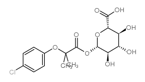Clofibric Acid Acyl-b-D-glucuronide结构式