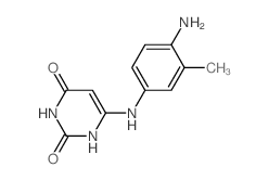 6-[(4-amino-3-methyl-phenyl)amino]-1H-pyrimidine-2,4-dione structure