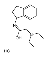 2-(diethylamino)-N-(2,3-dihydro-1H-inden-1-yl)acetamide,hydrochloride结构式