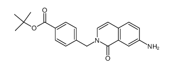 4-(7-amino-1-oxo-1H-isoquinolin-2-ylmethyl)benzoic acid tert-butyl ester Structure