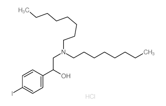 2-(dioctylamino)-1-(4-iodophenyl)ethanol structure