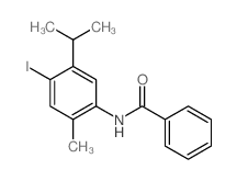 Benzamide, N-[4-iodo-2-methyl-5-(1-methylethyl)phenyl]-结构式