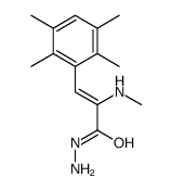 (Z)-2-(methylamino)-3-(2,3,5,6-tetramethylphenyl)prop-2-enehydrazide结构式