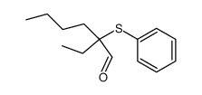 Hexanal, 2-ethyl-2-(phenylthio)-结构式