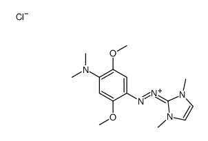 4-[(1,3-dimethylimidazol-1-ium-2-yl)diazenyl]-2,5-dimethoxy-N,N-dimethylaniline,chloride结构式