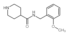 n-(2-methoxybenzyl)piperidine-4-carboxamide结构式