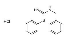 phenyl N'-benzylcarbamimidothioate,hydrochloride结构式