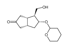 3α-hydroxy-7-oxo-2β-hydroxymethylbicyclo[3.3.0]octane 3-tetrahydropyranyl ether Structure